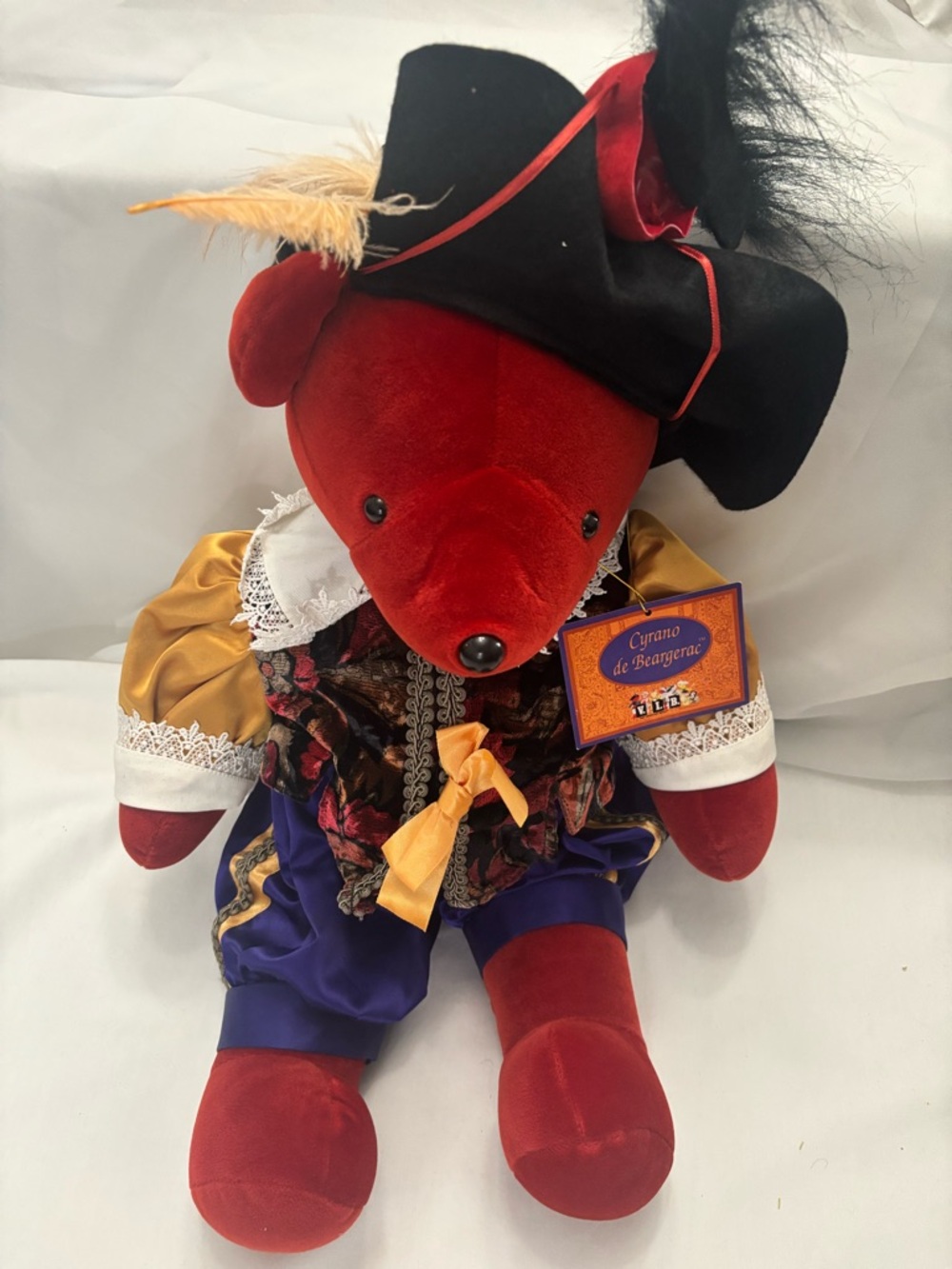 Vintage NABCO VIB Cyrano de Beargerac Bear 1991 Collector Plush Costume